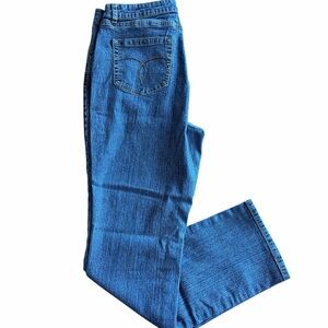 Westport Women's Blue Straight Leg Jeans Classic Pockets Size 14